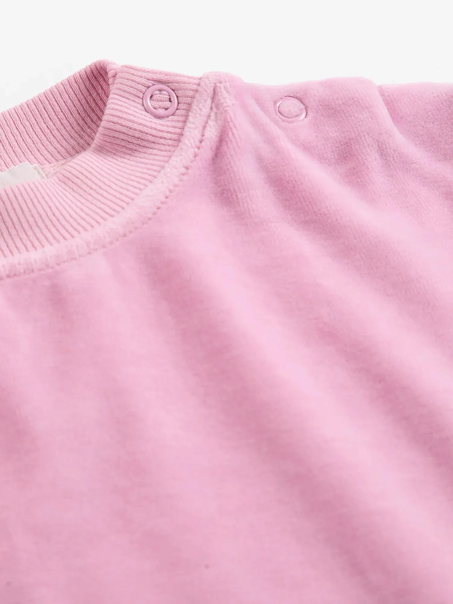 Bobo Choses Booo Tag velvet sweatshirt 3M lyserød