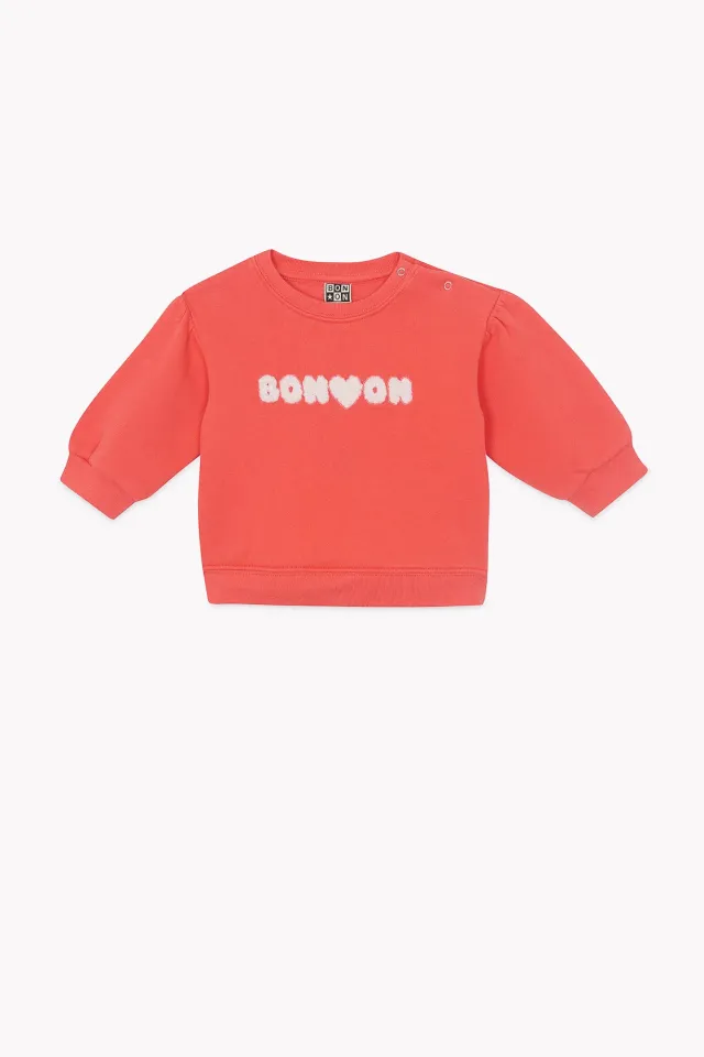 Bonton Lys Bouclette sweat rosa baby