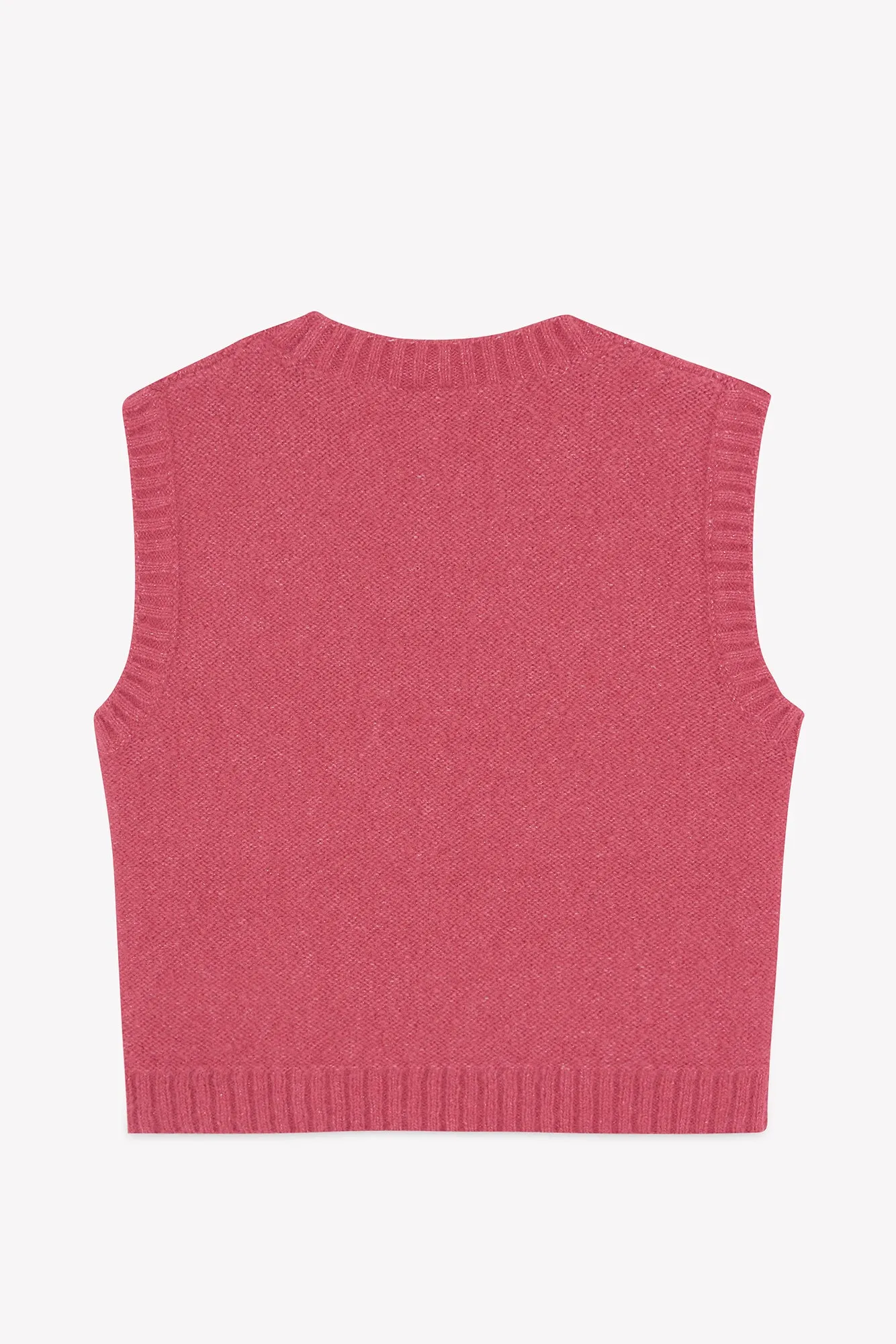 Bonton Lucia Rose Elizabeth strikvest rosa uld