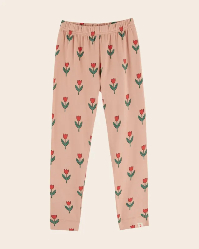 Emile et Ida Tulipe leggings lyserød økologisk