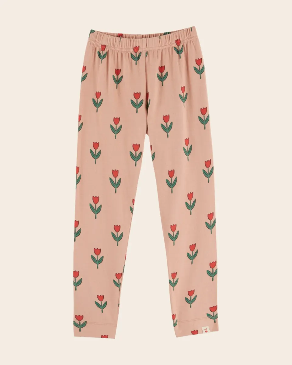 Emile et Ida Tulipe leggings lyserød økologisk