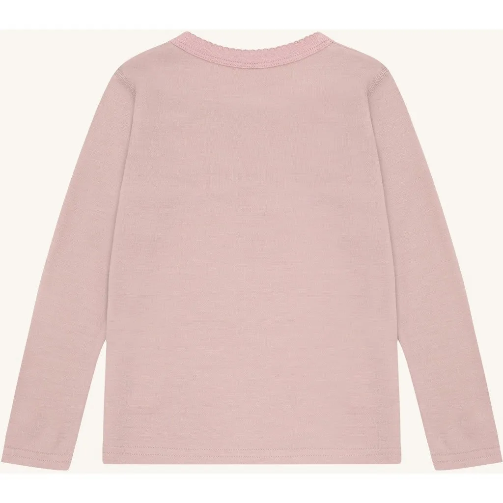 Hust & Claire HCAbba bluse Dusty Rose uld bambus