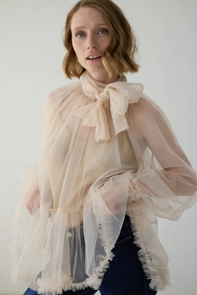 MarMar Copenhagen Truda W bluse Barely Rose tyl