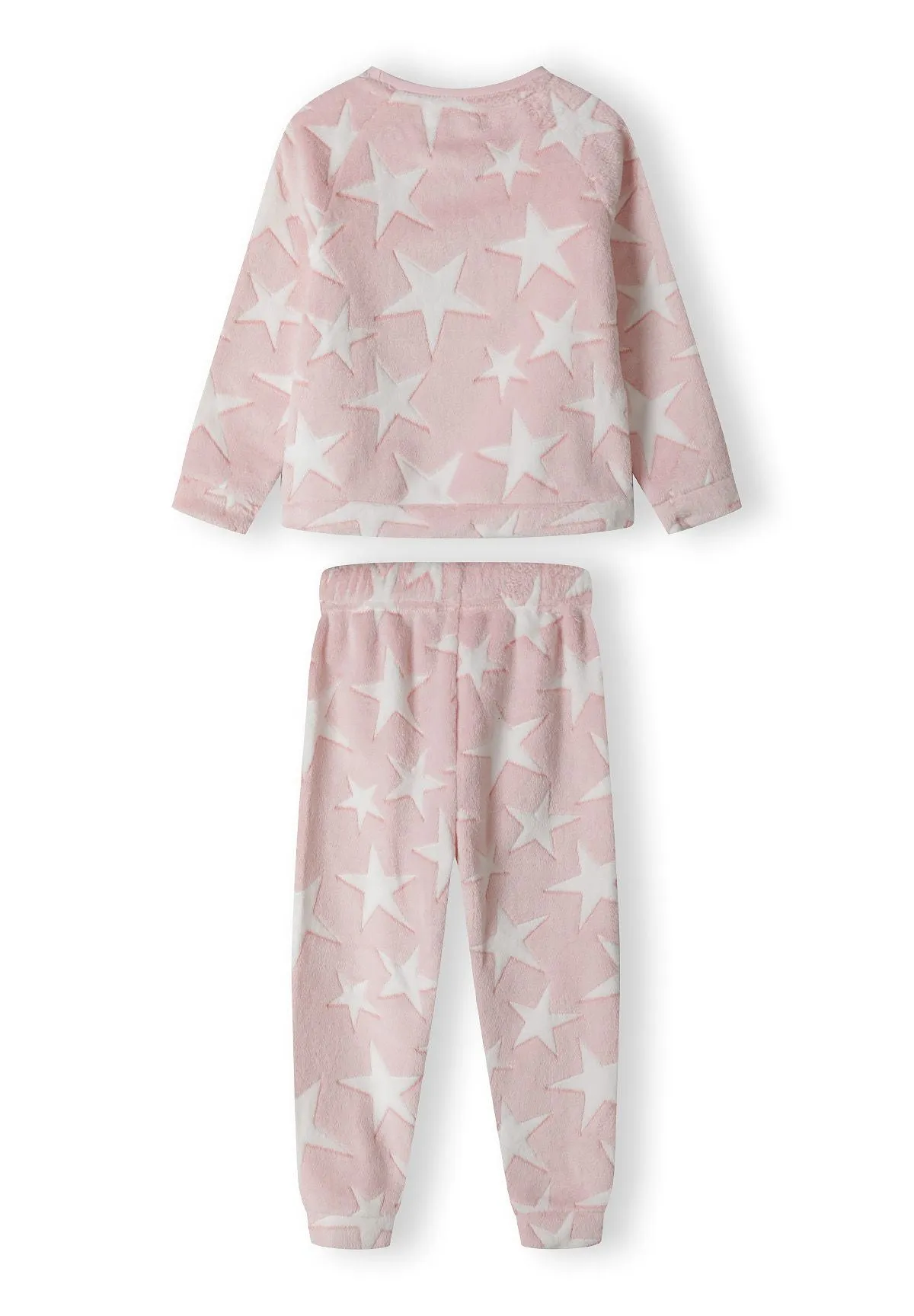Minoti 41559 pyjamas fleece rosa stjerner