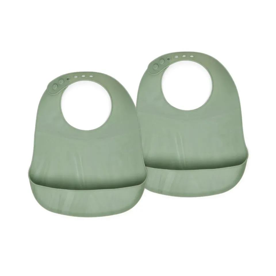 nuuroo Tex silikone hagesmæk 2 stk Light green mix
