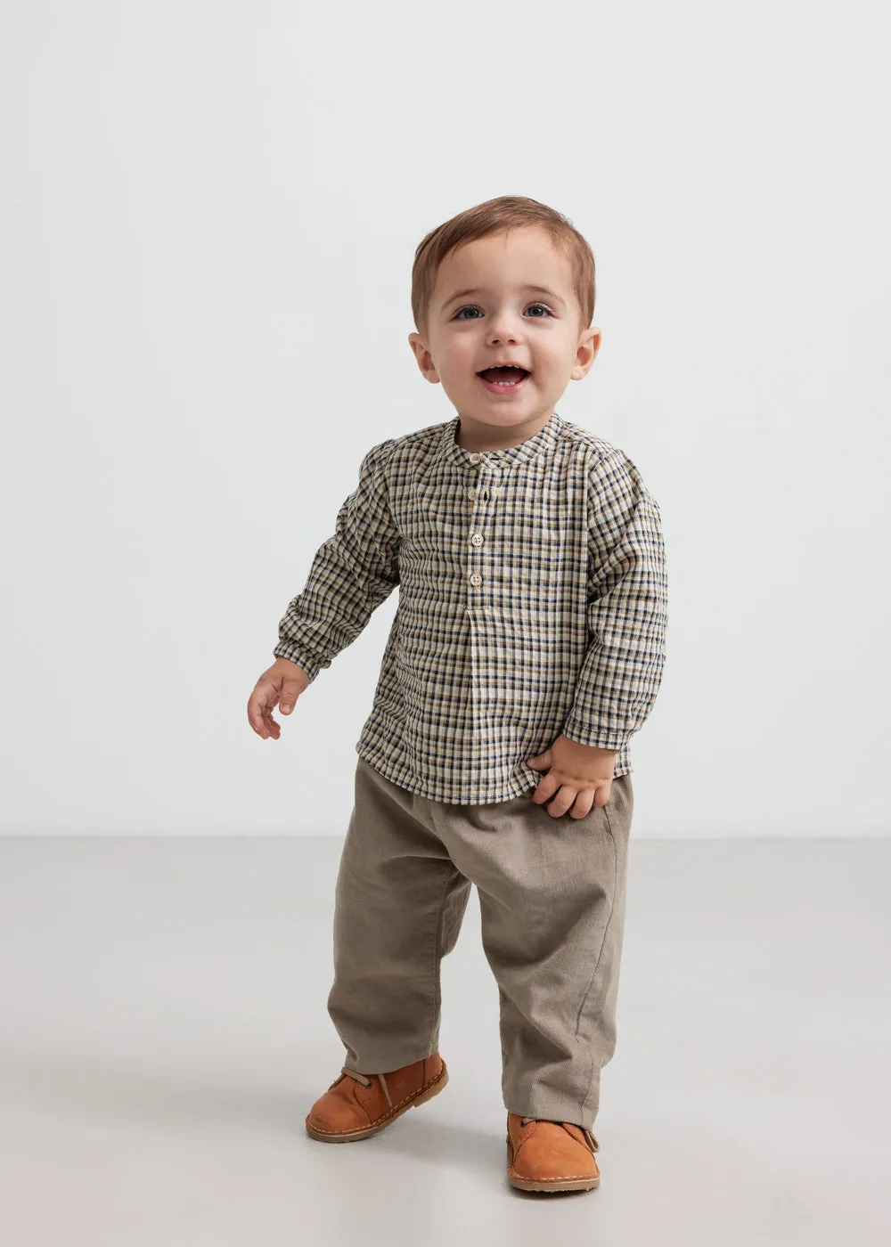 MarMar Totoro skjorte Pilot Navy Check ternet