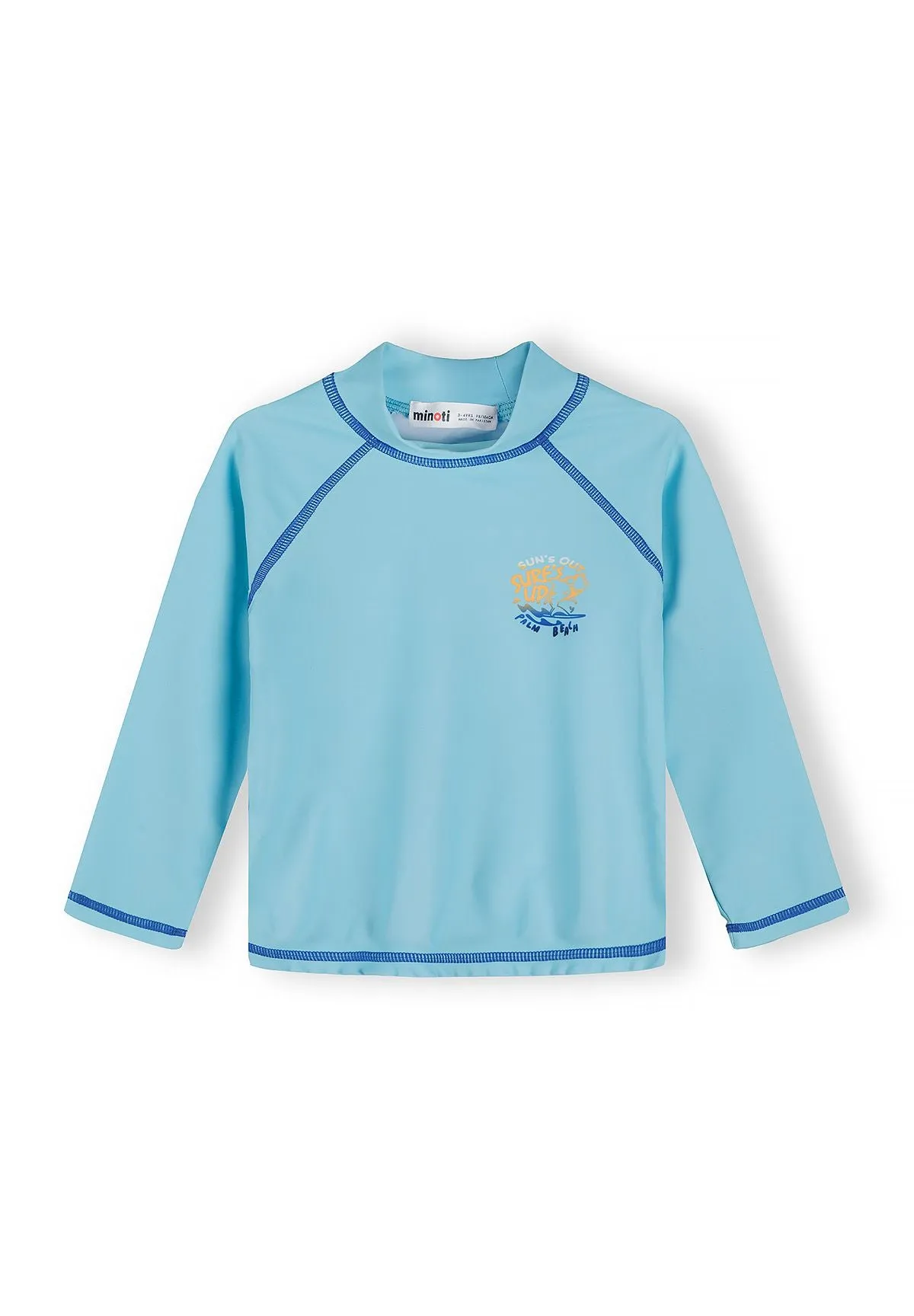 Minoti 44515 badebluse 2-pak turkis langærmet