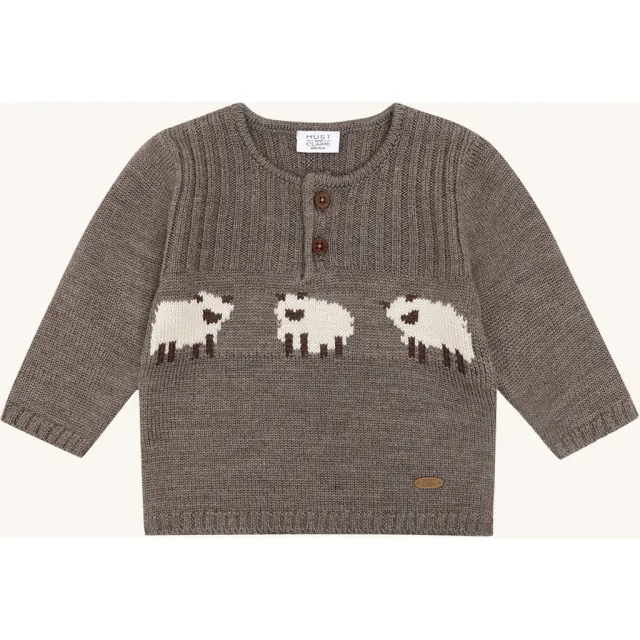 Hust & Claire HCPil Wool Sheep strik Deer Melange uld