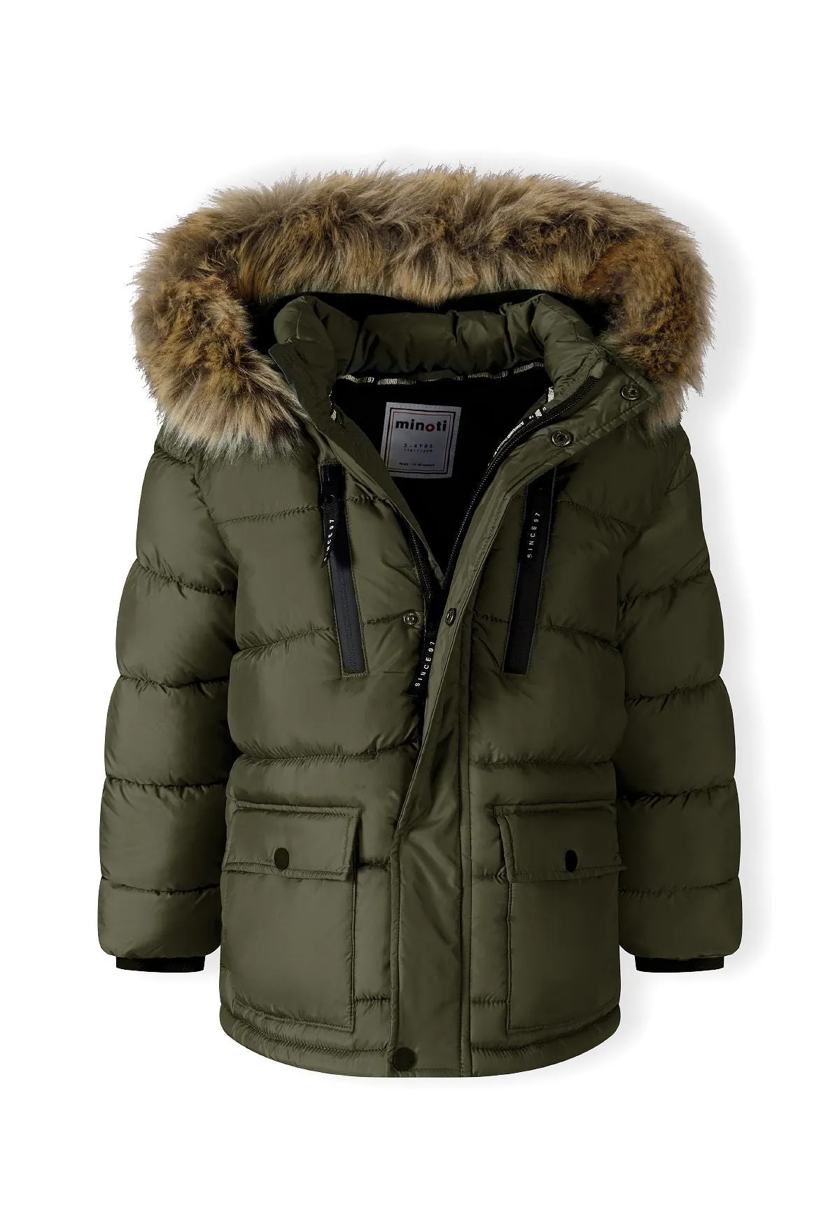 Minoti 45249 parka foret khaki drenge vinter