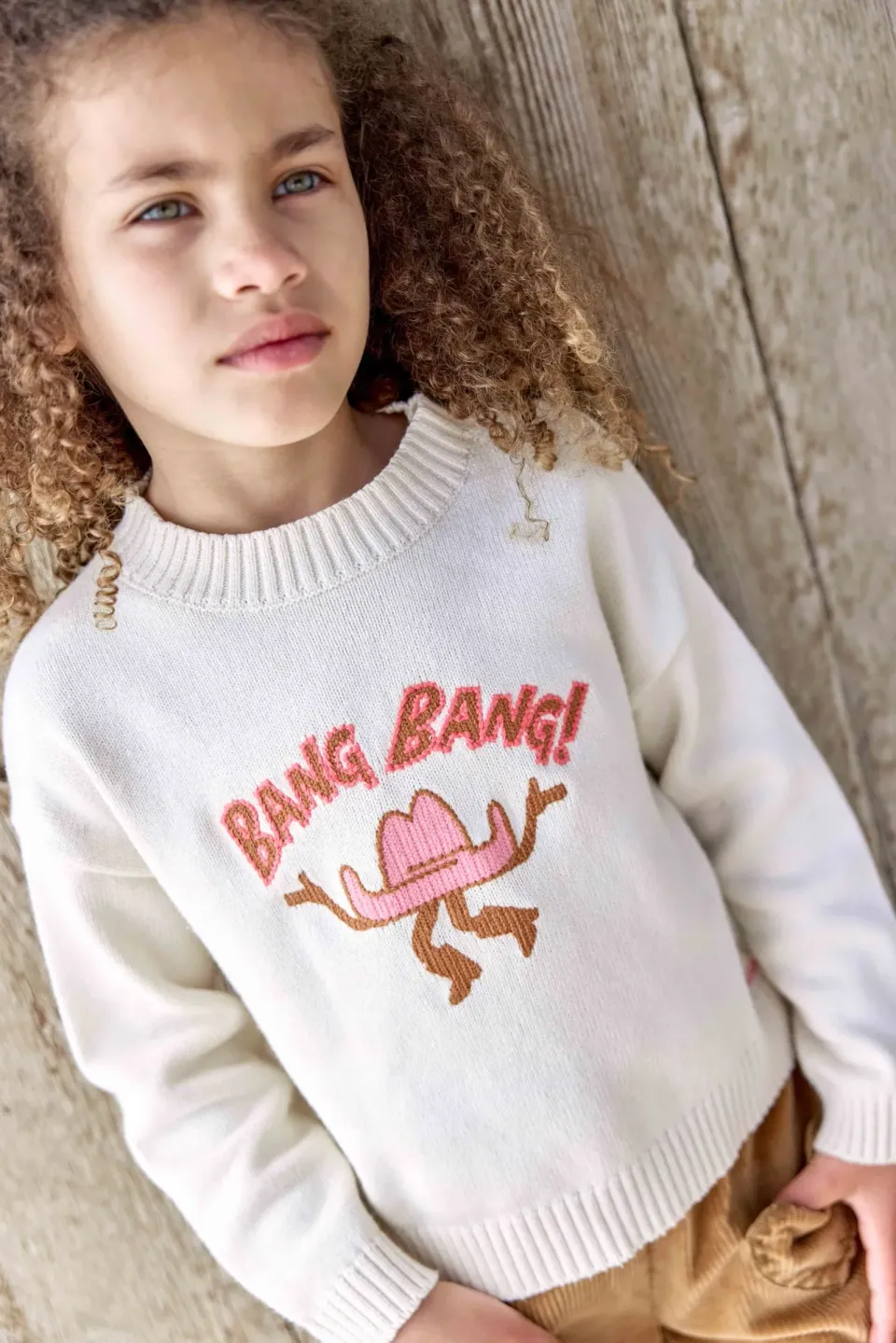 Bonton Lovely Bangbang sweater beige bomuld
