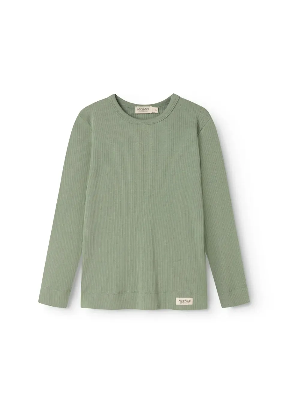 MarMar Plain Tee LS t-shirt Frosted Green modal strækbar