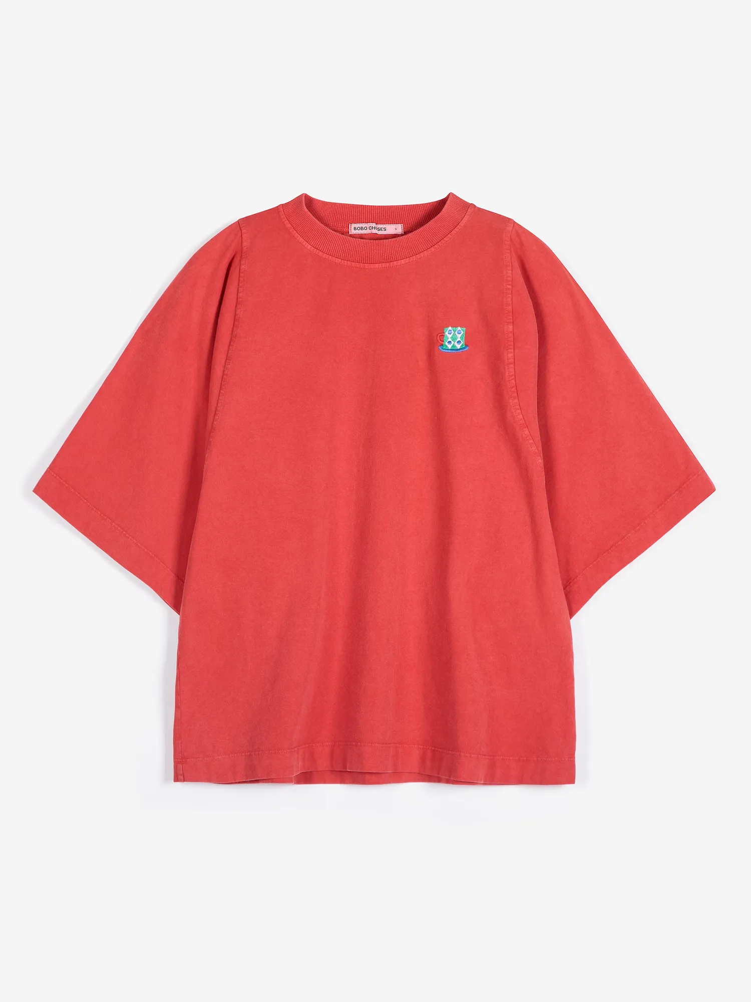 Bobo Choses Monster Mug relaxed T-shirt rød økologisk