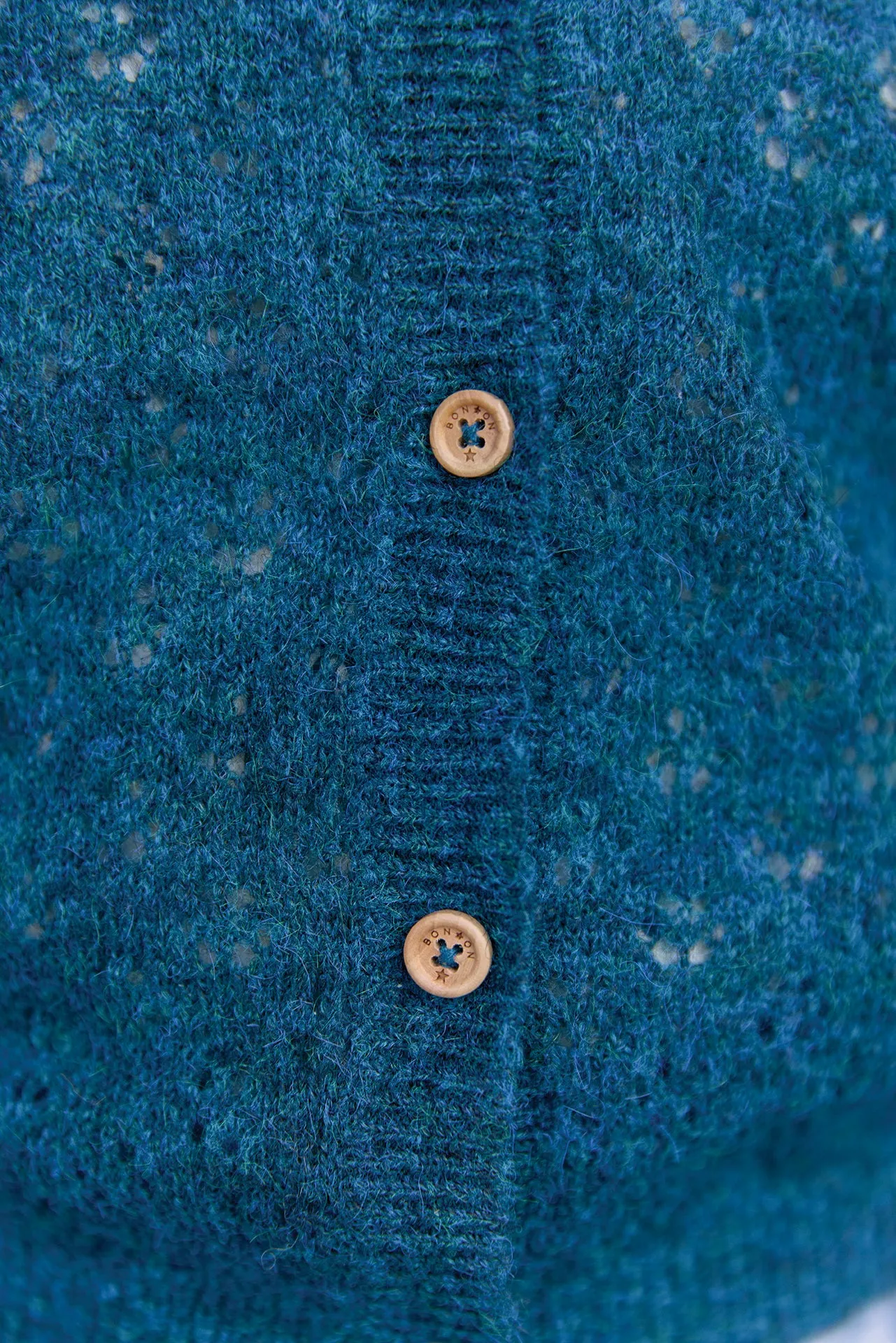 Bonton Corolle Blue Lake cardigan blå hjerte 6A