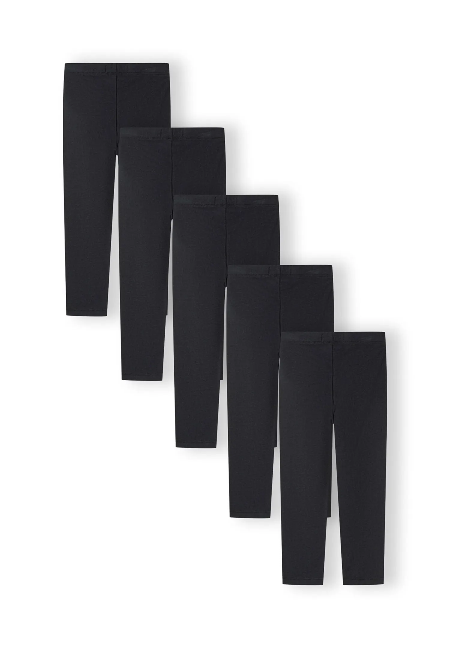 Minoti 44304 leggings sort 5-pak til piger