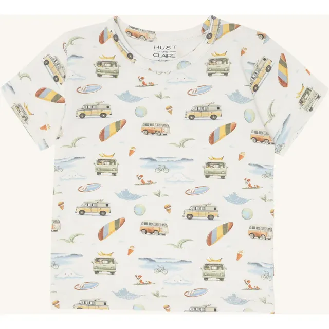 Hust & Claire August Excursion t-shirt Ivory øko