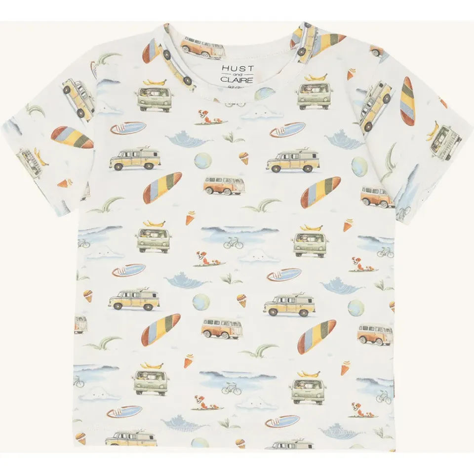 Hust & Claire August Excursion t-shirt Ivory øko