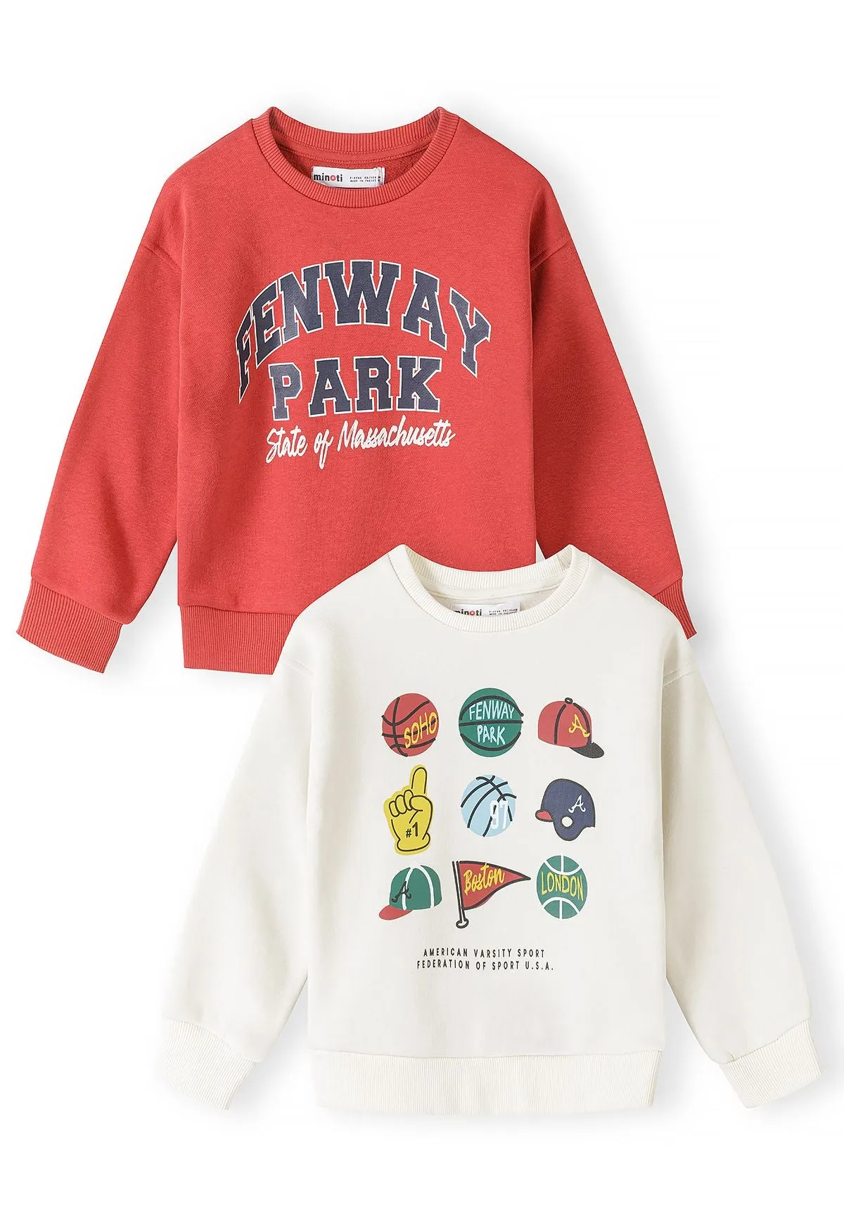 Minoti 45483 sweatshirt 2-pak sport bomuld