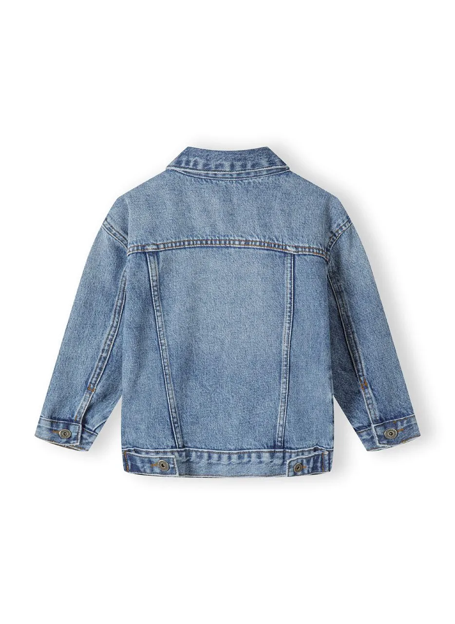 Minoti 42367 denimjakke blå til drenge bomuld