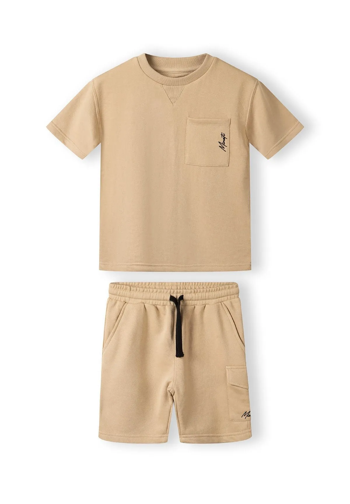 Minoti 43375 Shortssæt drenge camel jersey