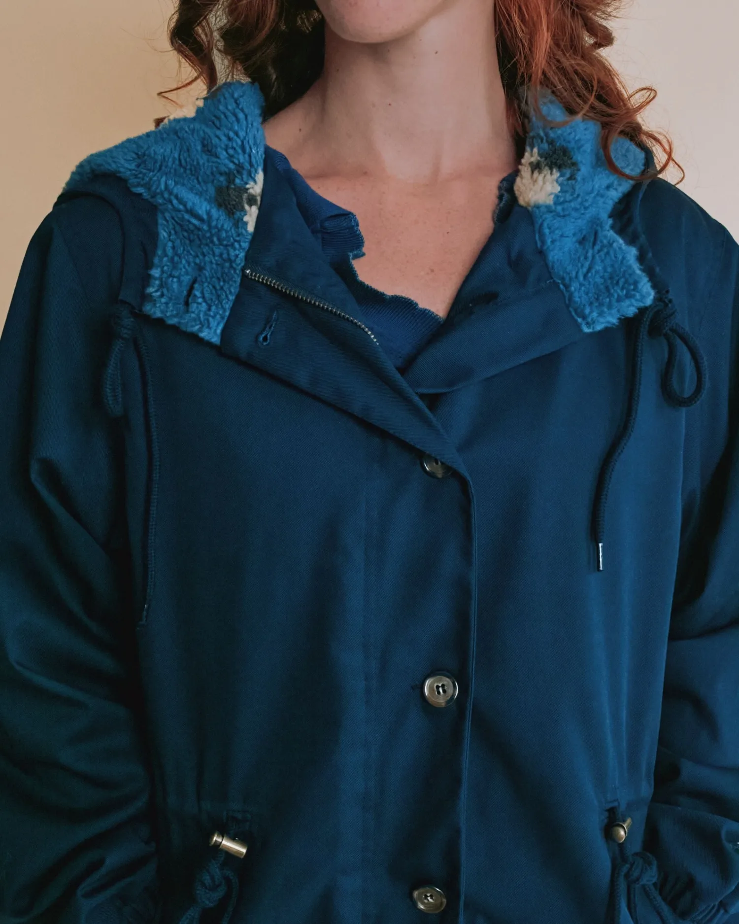 Emile et Ida Emeron parka dame marine foret