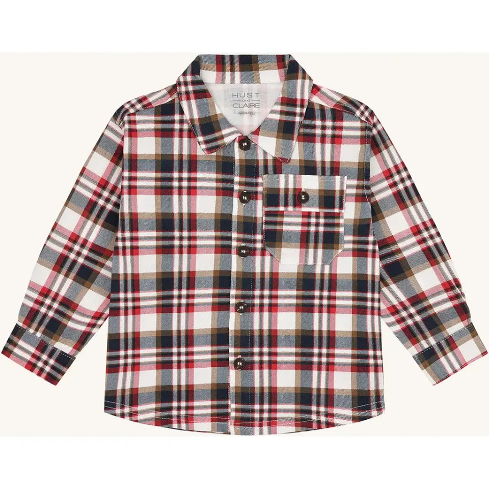 Hust & Claire HCRavn Fall Check skjorte warm red