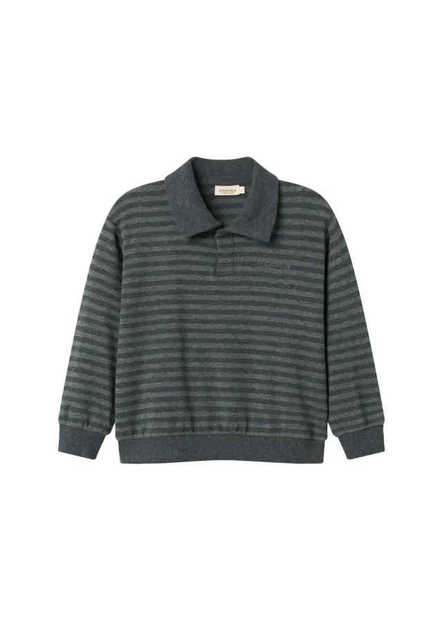 MarMar Thanos Polo bluse Forest Stripe sweat