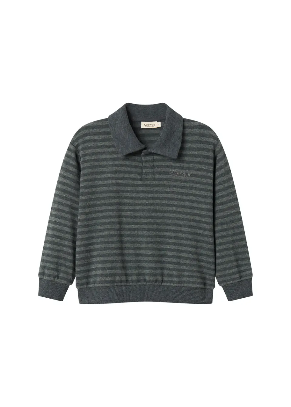 MarMar Thanos Polo bluse Forest Stripe sweat