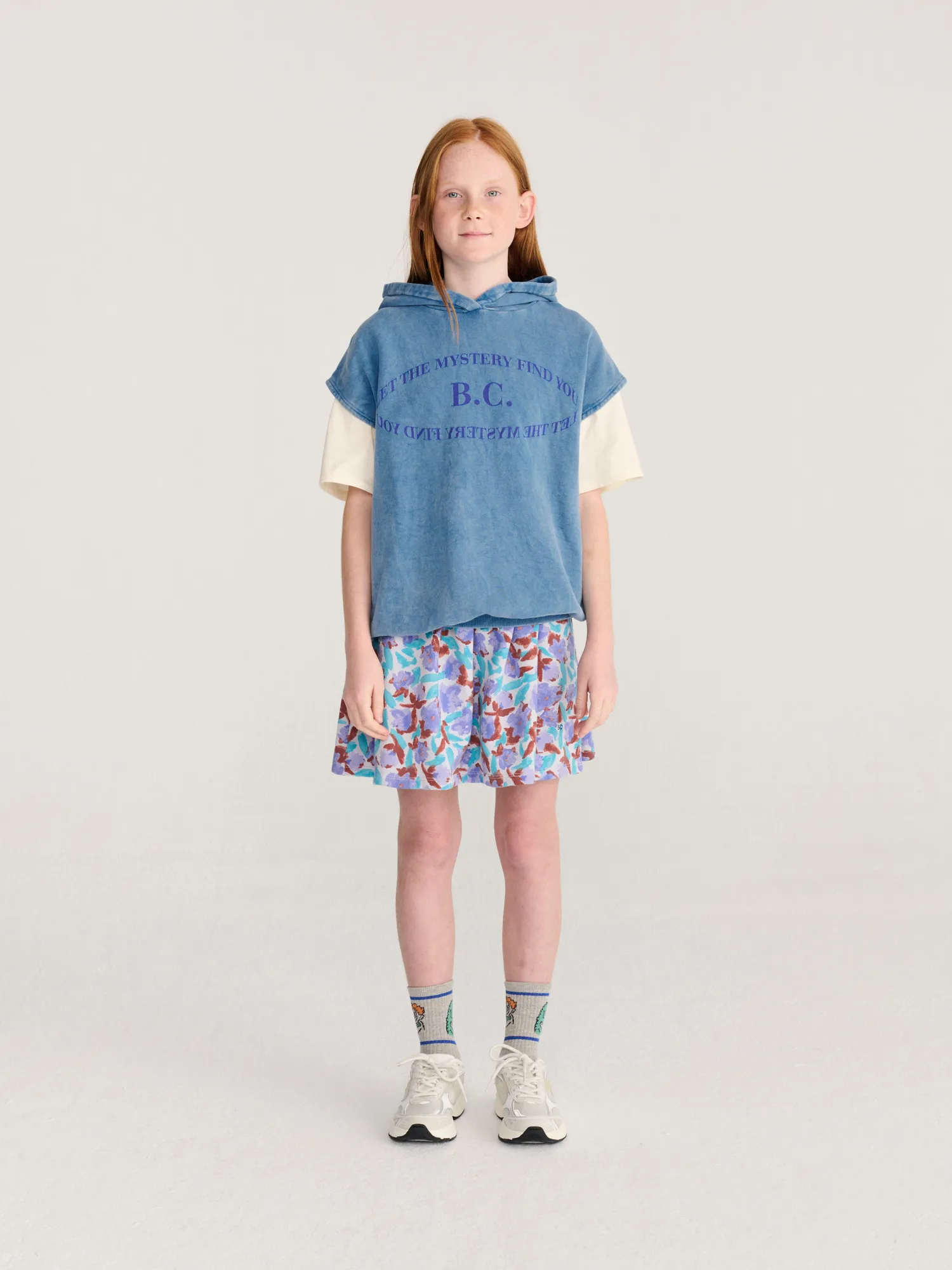 Bobo Choses Mystery BC ærmeløs hoodie blå 2-3 år