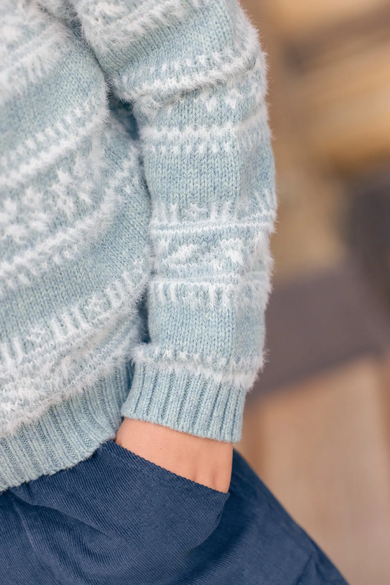 Bonton Loustic Givre striktrøje 6 år uld