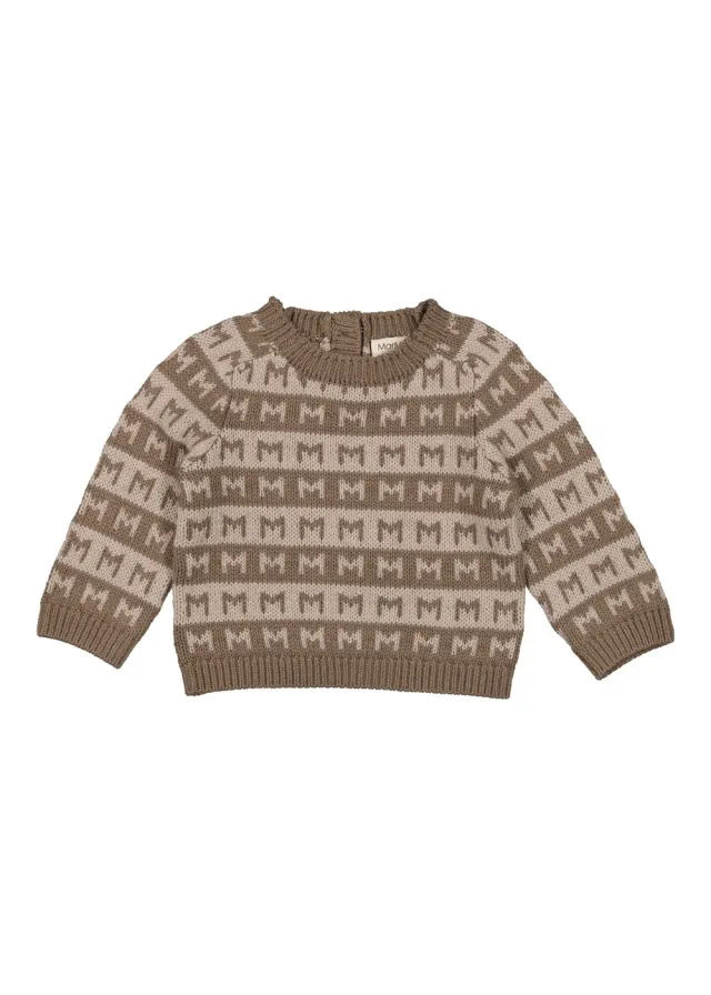 MarMar Copenhagen Talmi B strikbluse Terre Stripe mønsterstrik