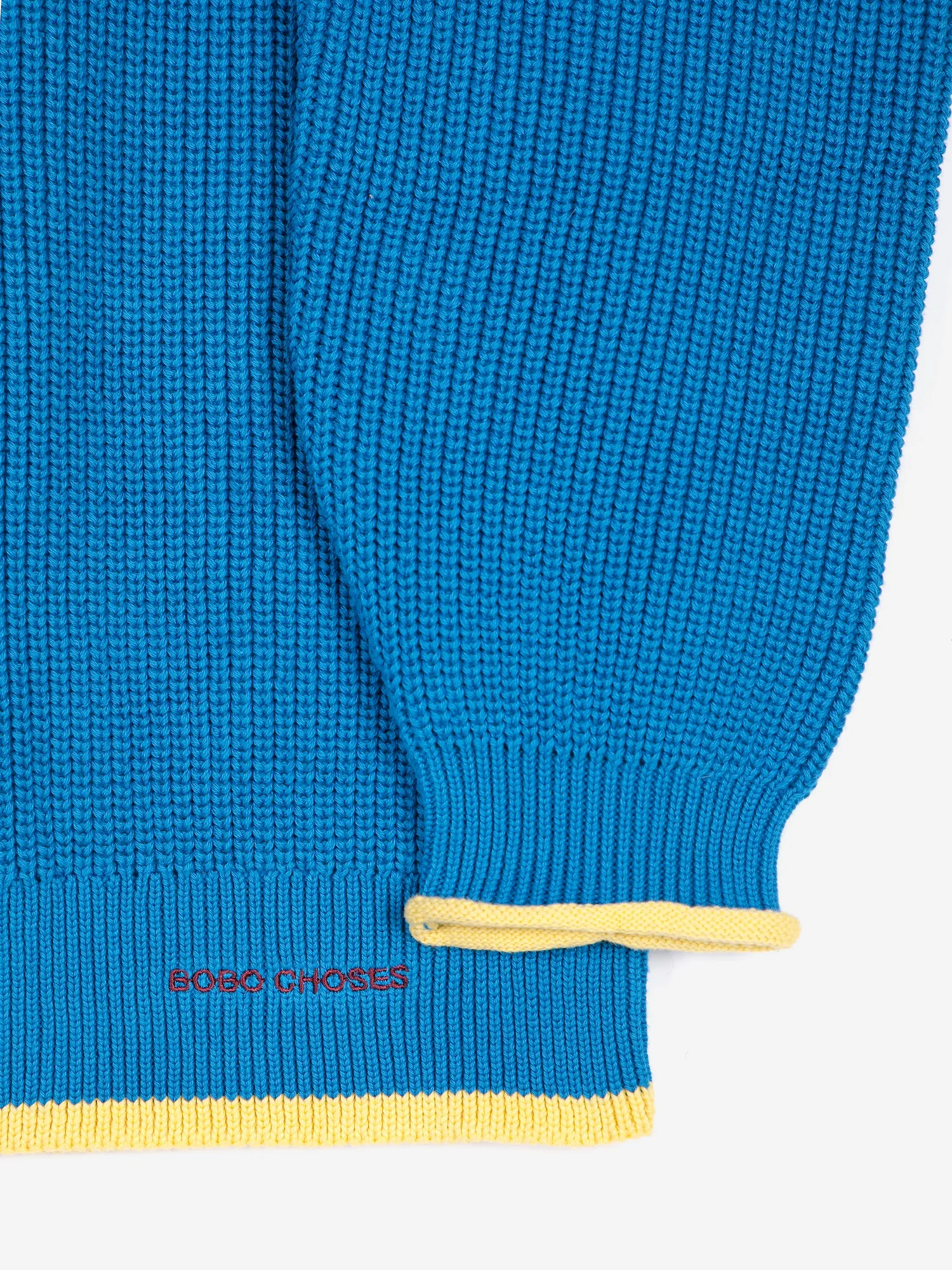 Bobo Choses Pearl strikket cardigan blå økologisk bomuld