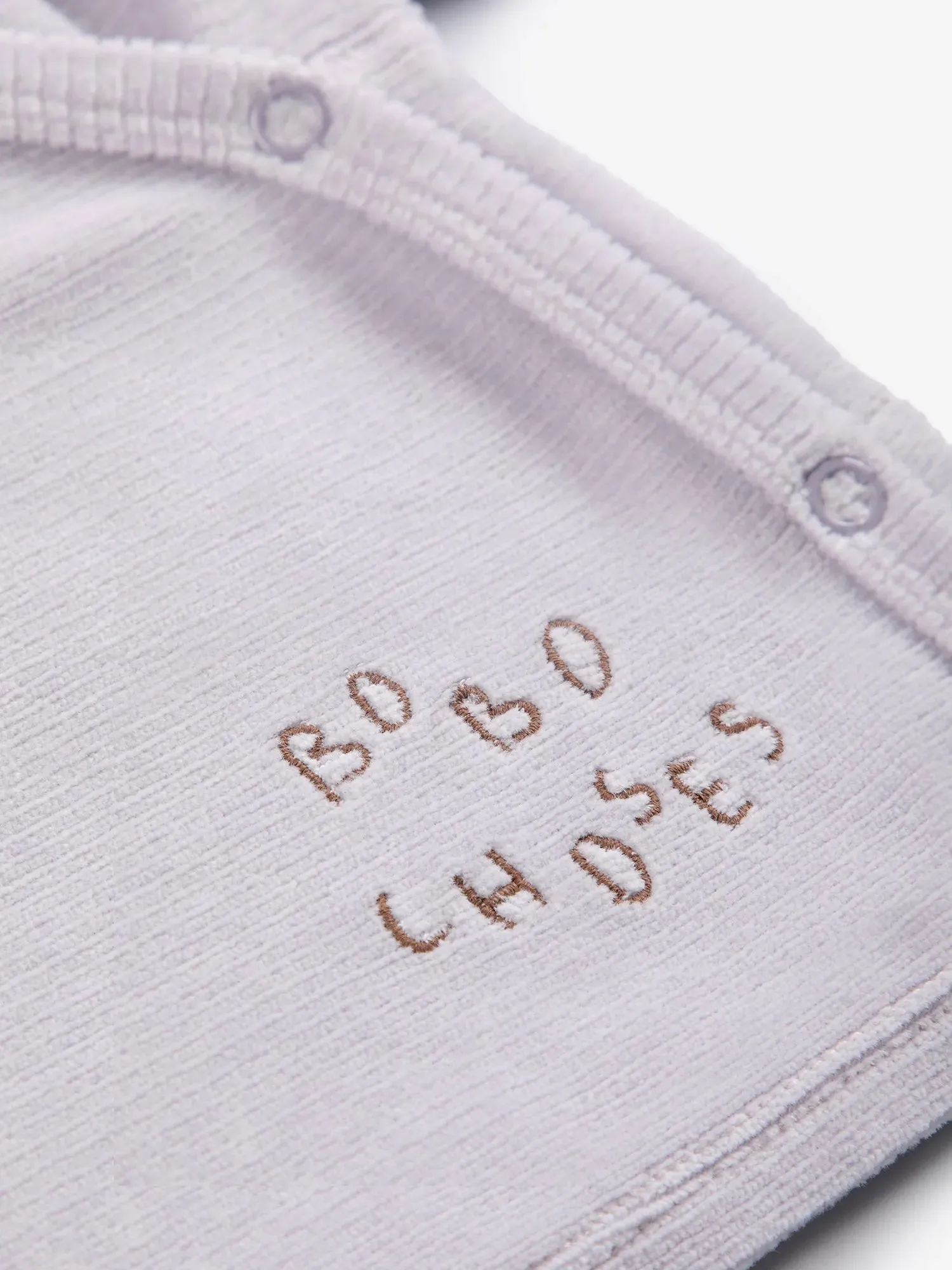 Bobo Choses Crossed Velvet T-shirt lavendel 1M