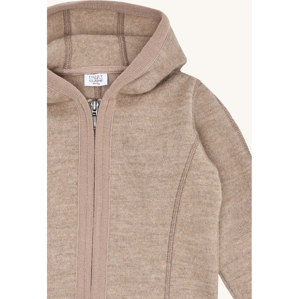Hust & Claire Ebba Boiled Wool jakke Biscuit merino