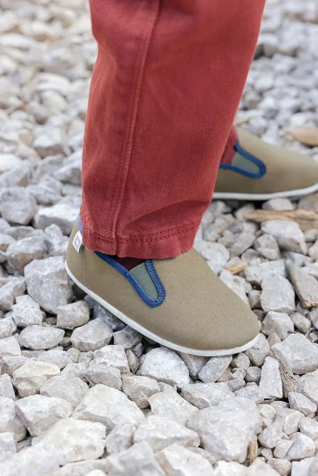 Bonton John hjemmesko kaki clair med elastik