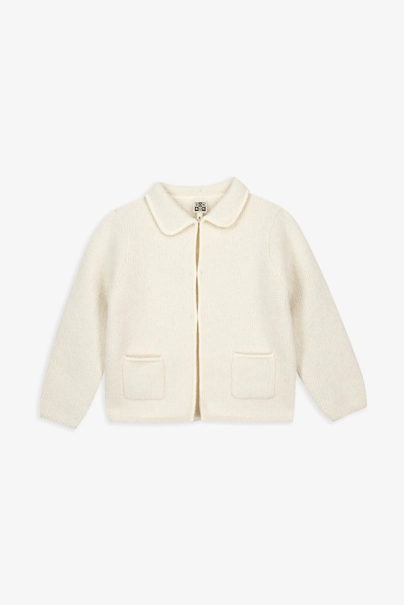 Bonton Pearl Milk Alpaga cardigan uld str 2-14 år