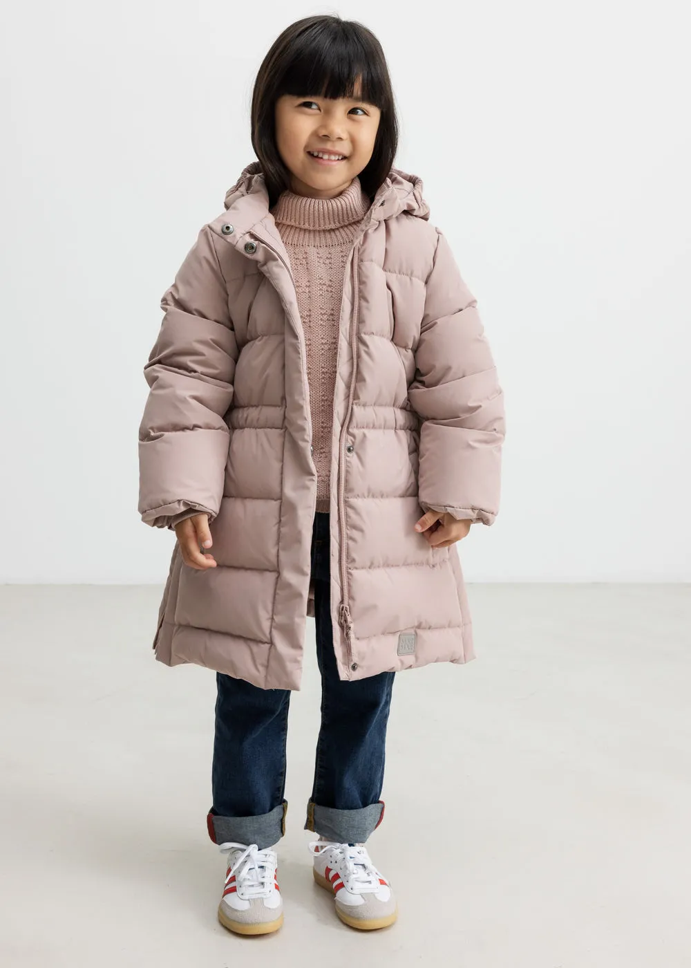 MarMar Talmi Strikbluse Cream Taupe chunky rullekrave