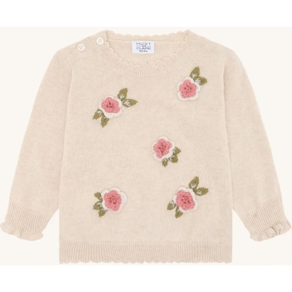 Hust & Claire HCPusle pullover Whisper Melange bomuld