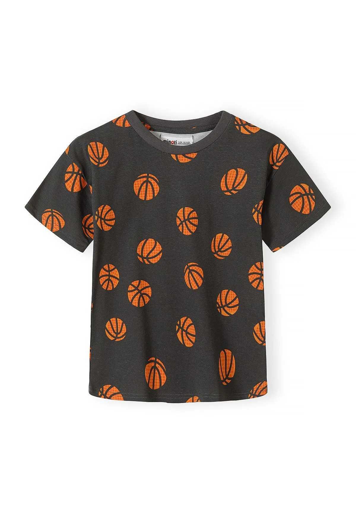 Minoti 44873 t-shirts 5-pak basketball bomuld