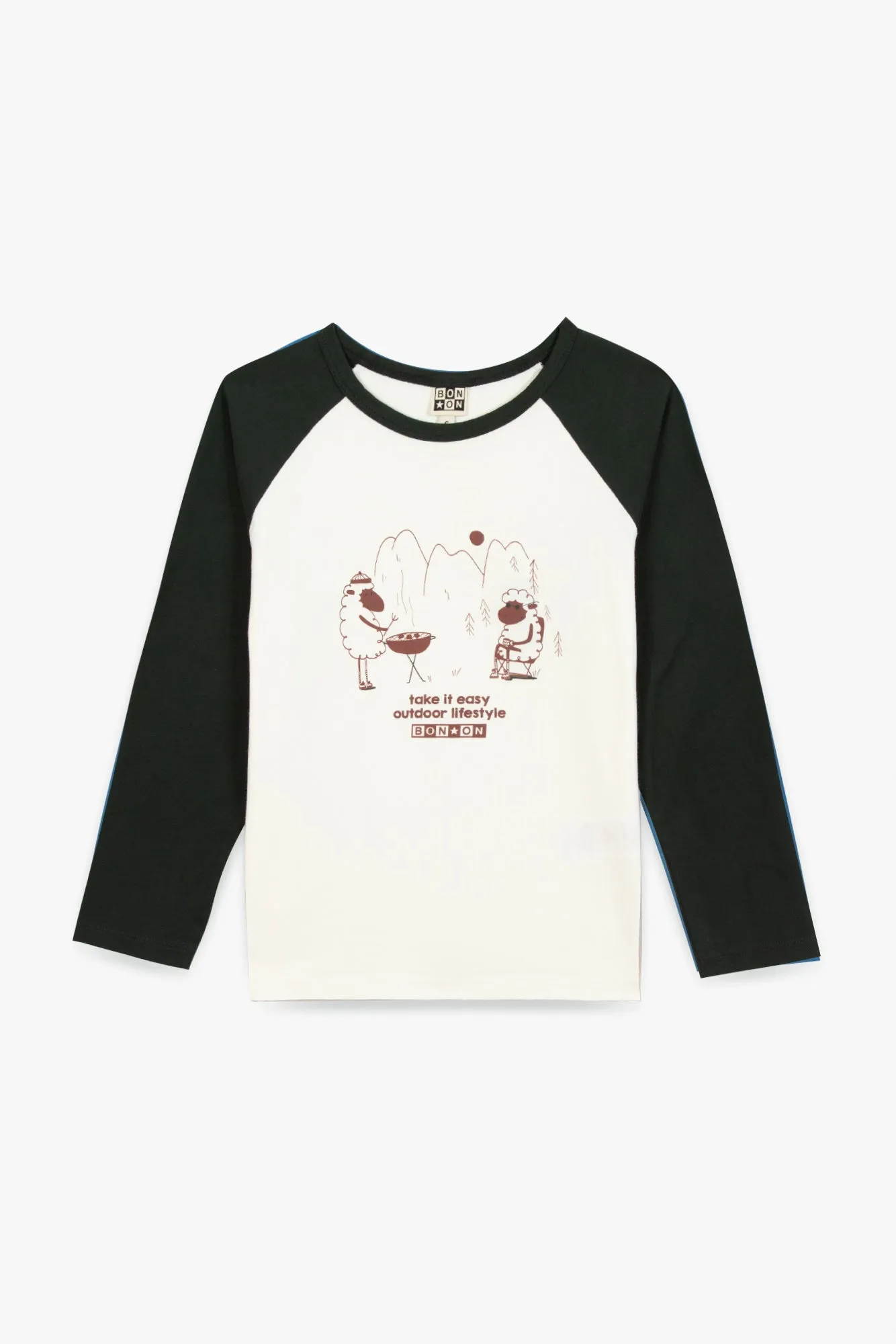Bonton Tipi Outdoor t-shirt sort bomuld