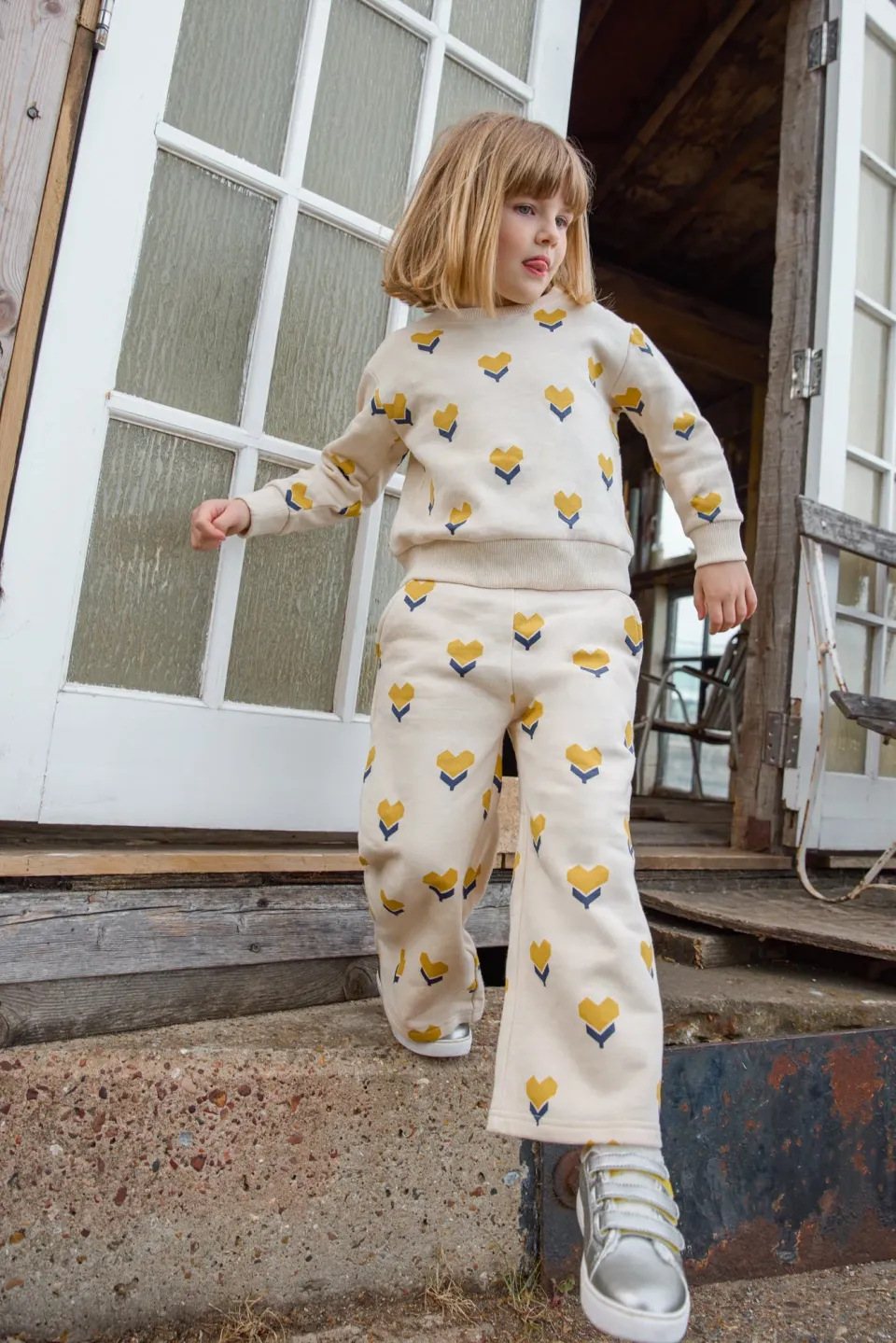 Bonton Muse Heart joggingbukser hjerter bomuld