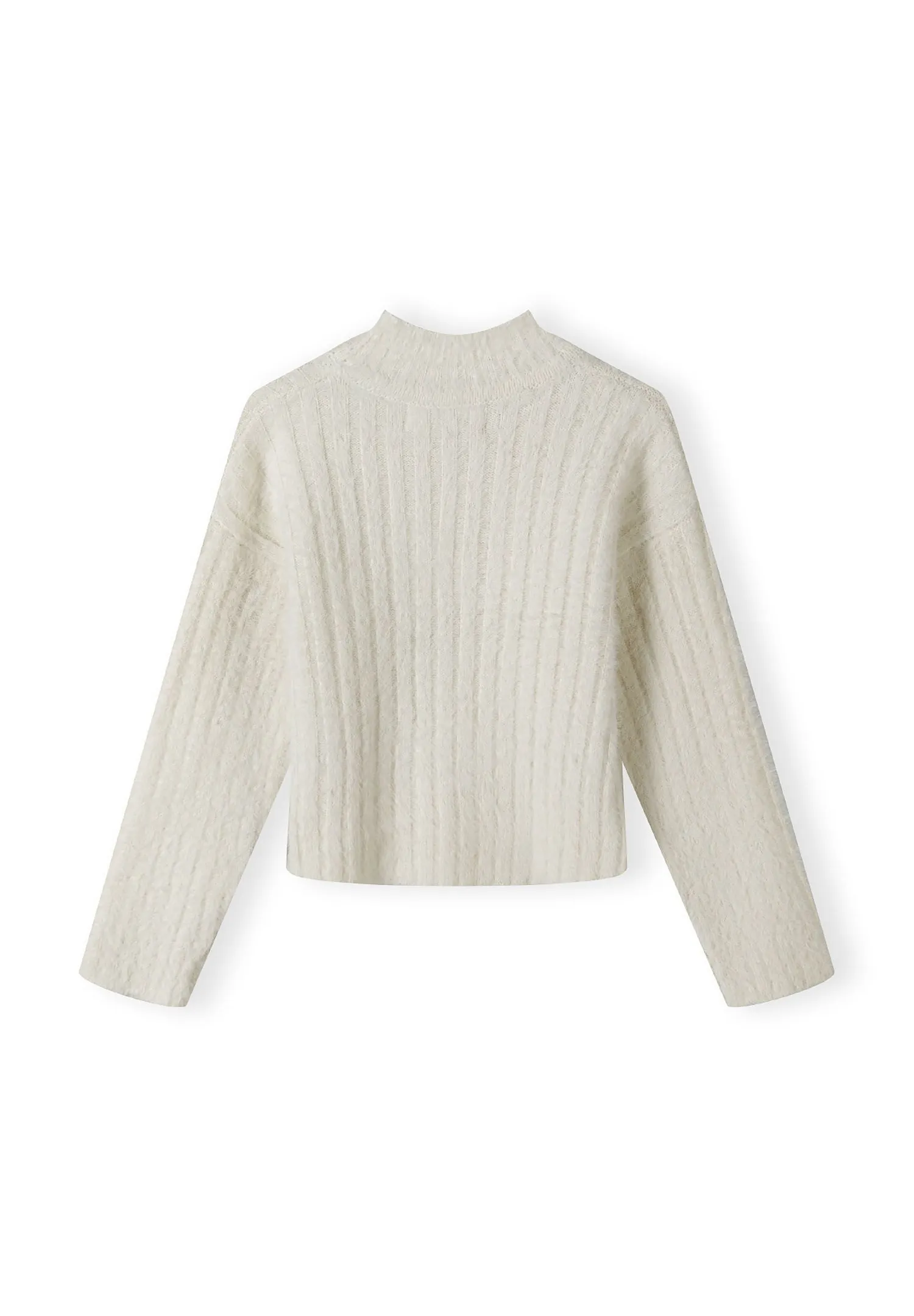 Minoti 43886 Rullekrave Pullover Creme Piger