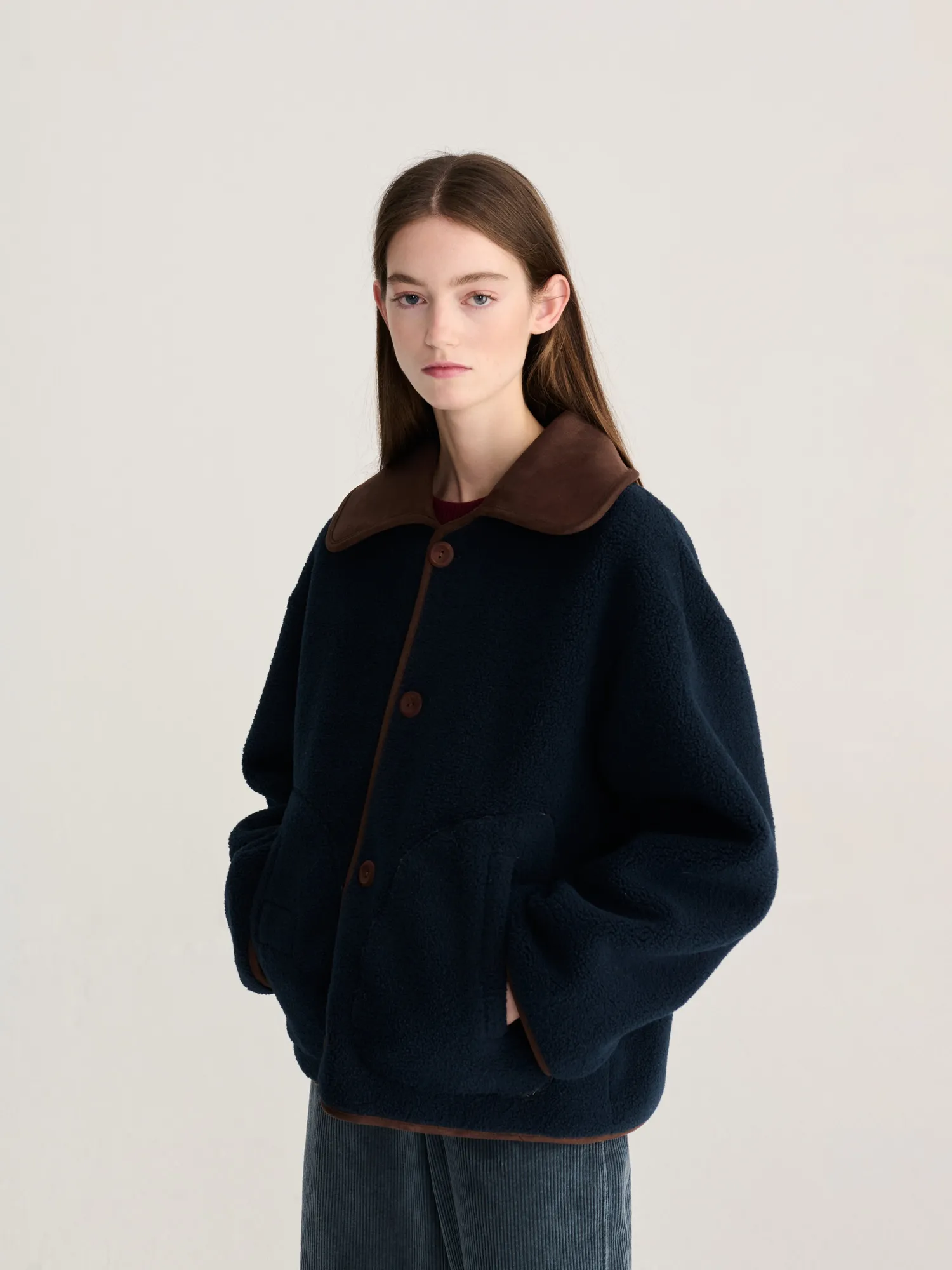 Bobo Choses Reversible Soft Sherpa jakke vendbar varm