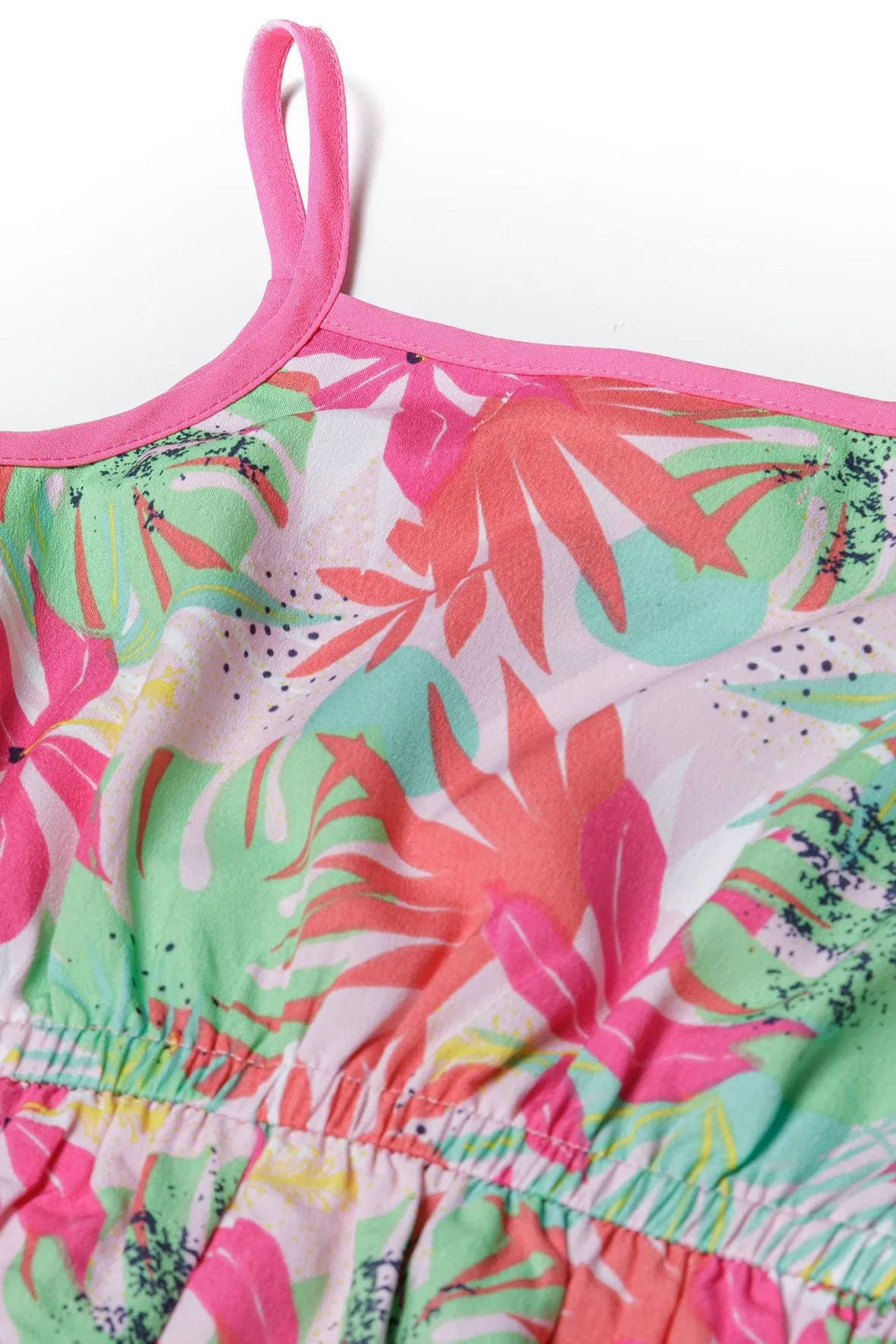Minoti playsuit tropemønster polyester til piger