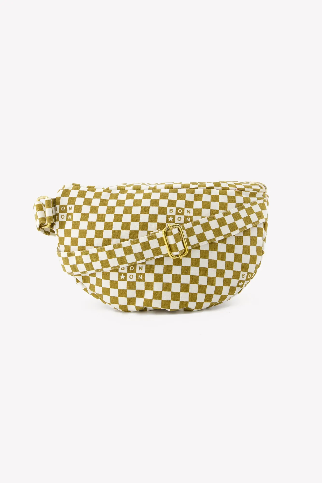 Bonton Banane Damier Noisette bæltetaske TU ternet
