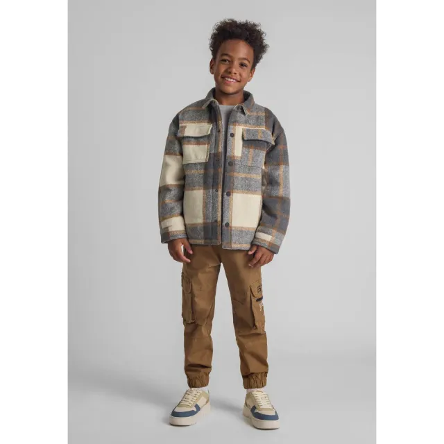 Minoti 43812 cargobukser beige bomuld str. 98