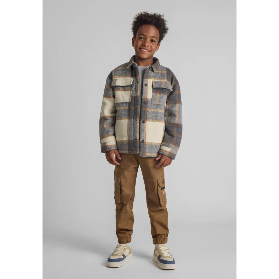 Minoti 43812 cargobukser beige bomuld str. 98