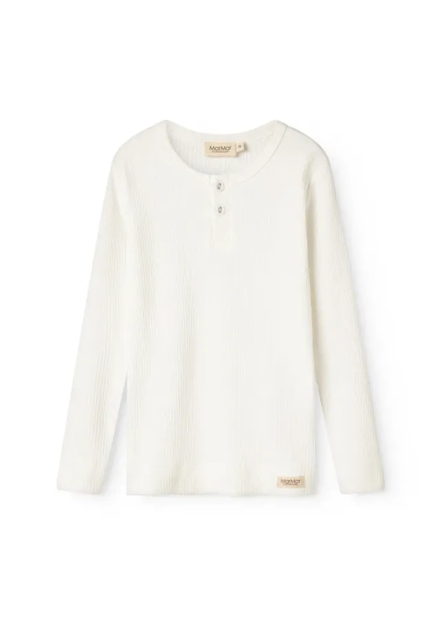 MarMar Tee LS t-shirt Gentle White modal