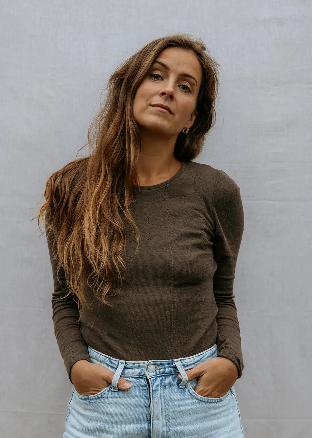 MarMar Copenhagen Tamra W uld rib bluse Terre