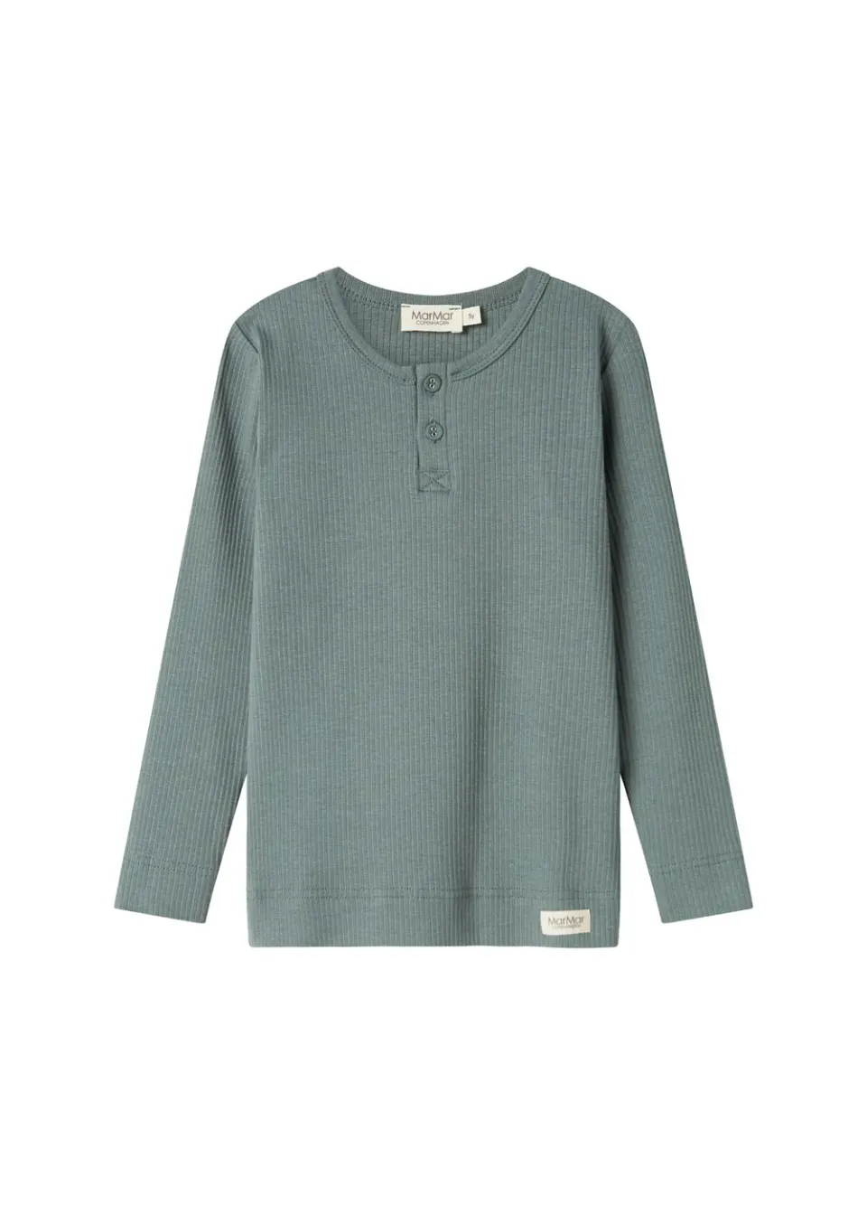 MarMar Tee LS t-shirt Dusty Green rib