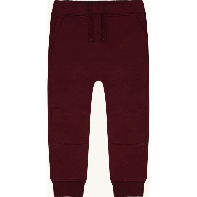 Hust & Claire George Solid Brushed joggingbukser Red Chocolate